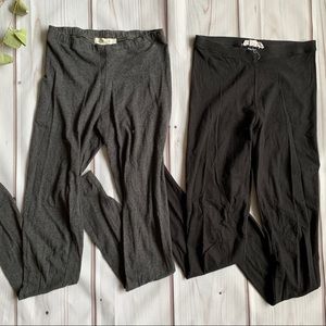 Forever 21 Leggings Bundle of 2 (Gray and Black)